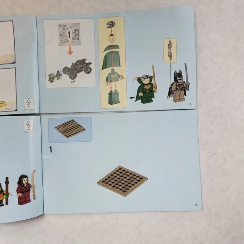 LEGO 76056 Batman Rescue from‎ Ra's al Ghul Instruction Manuals Books 1 & 2